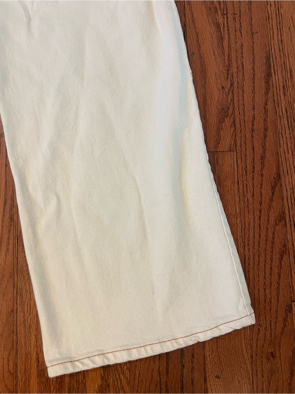 OAT New York Cream Wide Leg Carpenter Jeans Pants Size 10/30 - Picture 8 of 8